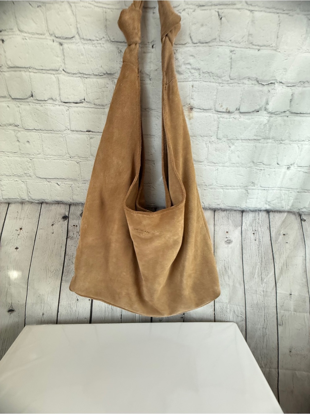 American Leather Co. Gables Suede Hobo - Picture 4 of 13
